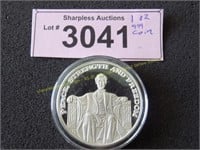 Proof one ounce .999 silver round  Eagle