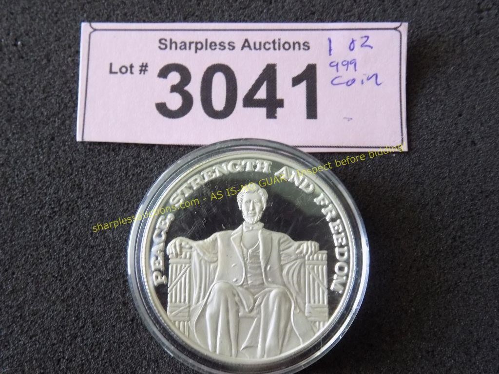 Proof one ounce .999 silver round  Eagle