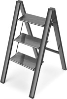 HBTower 3 Step Ladder  Aluminum  330LBS