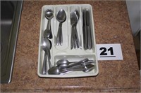 STAINLESS SILVERWARE LOT