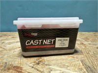 New Basic Gear fishing Cast Net zinc iron 3ft 1/4"