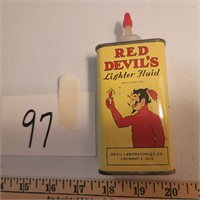 Really Neat Red Devil's Lighter Fluid Can