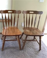 Two Wood Chairs