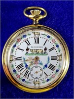 Vintage 17 Jewel Bucherer Swiss Pocket Watch