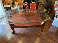 Large Glass Top Coffee Table