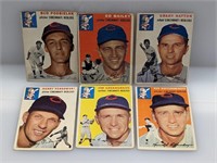 1954 Topps (5 Diff Redlegs) Partial Set of 115