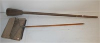 Primitive wood masher (Measures 45" long) and old