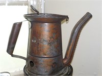 antique copper water spout can