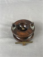 Allcock Vintage Wooden Fishing Reel