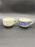 2 Vintage Currier & Ives Tea Cups