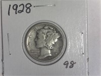 1928 Mercury Dime