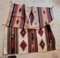 2 Woven Saddle Blankets