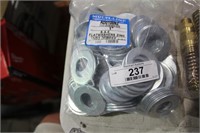 1 BAG OF FLAT WASHERS 1" ZINC-APPROX 100