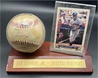 Ken Griffey Autographed Baseball