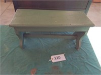 Wood bench about 12 in tall