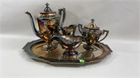 Vintage Barbour S.P Co Silver Plate Coffee/Tea Set