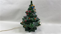 Mid Century Ceramic Light Up Christmas Tree