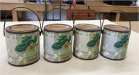 4 New Ceramic Flower Pots 4.5"