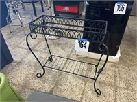 26" TALL 2-TIER METAL PLANT STAND