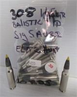 (20) Rounds of 308 165GR bolastic tip sig sauger