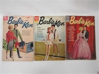 3 BARBIE COMICS FROM THE '60'S: