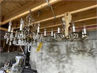 2 ANTIQUE CHANDELIERS