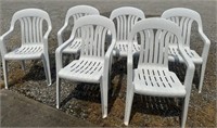 Plastic stacking chairs