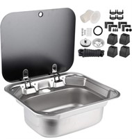 SINGLE CARAVAN SINK 16.5 x14.5 INCH