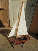Sail boat 35" H 20 " L