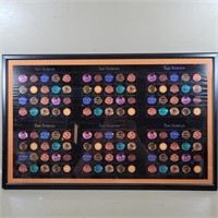 SUN SCIENCE US FOREVER STAMPS (120) 
FRAMED