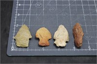 Authentic Arrowheads, 4 Pieces