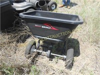 BRINLY FERTILIZER SPREADER, TOWABLE BY YARD MOWER