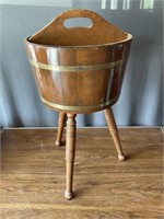 VTG Wooden Divided Bucket Basket