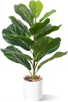 CROSOFMI Artificial Mini Fiddle Leaf Fig Tree 22 I