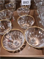 LOT FOSTORIA REGIS CHAMPAGNE GLASSES