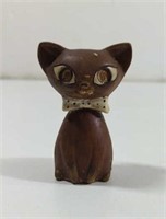 Vintage Japan Squeaker Shaker Cat Doesn't Squeak