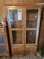 Oak Gun Cabinet