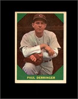 1960 Fleer #43 Paul Derringer EX to EX-MT+