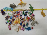 lot of playmobil toys as found