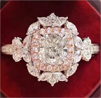 1.2ct Natural Diamond 18Kt Gold Ring
