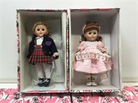 2 Ginny Vogue dolls. 8in collectible in boxes.