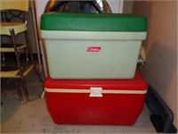 Coleman and Budweiser Coolers