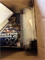 Box lot- Misc quilt patterns, magazines