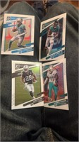4 Cards Lot: Robby Anderson, Marvin Jones Jr. and