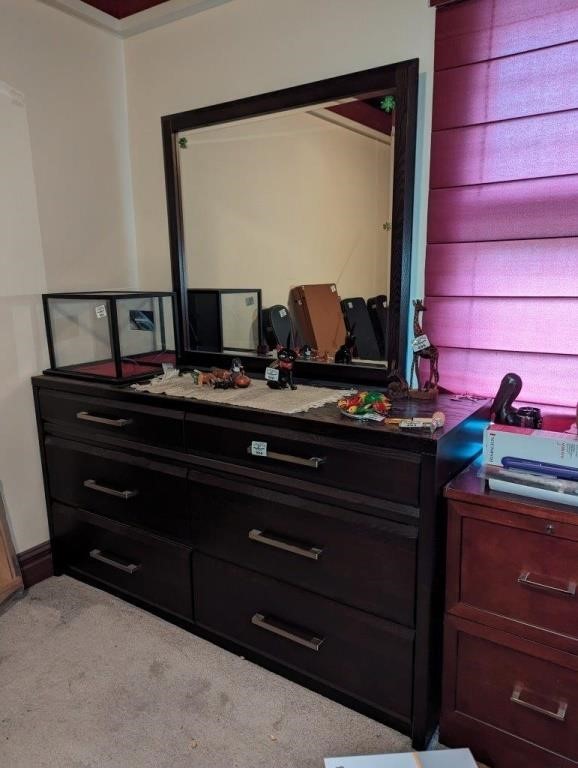 Modern Dresser and mirror