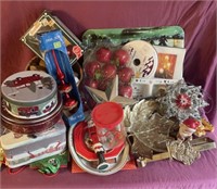 Large lot of Christmas decorations