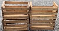 (4) Wooden Crates