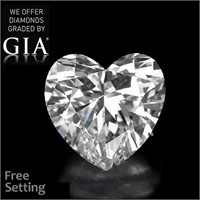 4.02ct,Color E/IF,Heart cut GIA Diamond