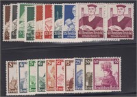 Germany Stamps #B59-B67 Mint Hinged Pairs, plus #B