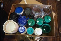 Box lot of Plastic Drink Ware